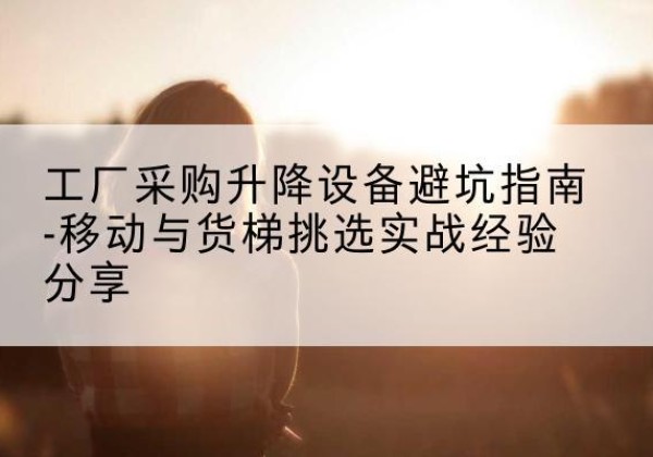 睢县移动式升降机怎么选-工厂采购升降设备避坑指南-移动与货梯挑选实战经验分享